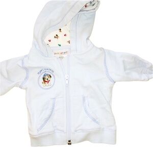 Carters just one year blue newborn hooded jacket